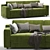 Flexform Romeo Compact 2-Seater Sofa 3D model small image 1