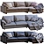 West Elm Harmony Sofa: Modern Style & Comfort 3D model small image 5