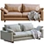 Modern Harmony Sofa by West Elm 3D model small image 1