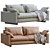 Modern Harmony Sofa by West Elm 3D model small image 2