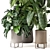 Ferm Living Bau Pot Large - Set of Indoor Plants 3D model small image 2