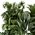 Ferm Living Bau Pot Large - Set of Indoor Plants 3D model small image 4