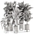 Ferm Living Bau Pot Large - Set of Indoor Plants 3D model small image 7