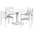 Modern Minimalist Table Set 3D model small image 3