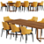 Elegant Potocco Velis Chair & Opus Table: Perfect Harmony 3D model small image 2