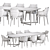 Elegant Potocco Velis Chair & Opus Table: Perfect Harmony 3D model small image 4