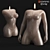 Feminine Elegance Candle 3D Model 3D model small image 1