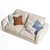 Cozy Squeeze 2-Seater Sofa 3D model small image 3