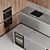 Sleek Modern Kitchen-002 3D model small image 4