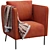 Stylish Ekero Armchair: Modern Comfort by Ikea 3D model small image 2