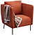 Stylish Ekero Armchair: Modern Comfort by Ikea 3D model small image 3