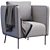 Stylish Ekero Armchair: Modern Comfort by Ikea 3D model small image 5