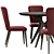 Clark Table & Post Chair Set 3D model small image 4