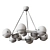 Elegant Antique Brass Chandelier 3D model small image 2