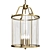 Elegant Glass Cylinder Chandelier 3D model small image 1