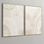 Plaster Duo Frame Set: Elegant Interior Art 3D model small image 4