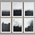 Modern Abstract Picture Frame Set 3D model small image 5