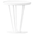 Elegant Brass and Marble Side Table 3D model small image 2