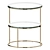 Eichholtz Circles Brass Side Table 3D model small image 1