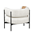 Cosmo CINI Armchair: Modern Elegance 3D model small image 3