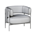 Cosmo CINI Armchair: Modern Elegance 3D model small image 5