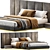 Luxurious Fendi Casa Delano Bed 3D model small image 1