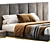 Luxurious Fendi Casa Delano Bed 3D model small image 2