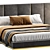 Luxurious Fendi Casa Delano Bed 3D model small image 3