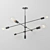 Vintage Black Chandelier - West Elm 3D model small image 3