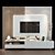 Modern TV Wall - 75 3D model small image 1