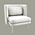 Stylish Bloke Lounge Chair 3D model small image 2