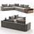 Flexform Harper Corner Sofa - Stylish and Functional 3D model small image 1