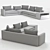 Flexform Harper Corner Sofa - Stylish and Functional 3D model small image 2