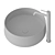 Cognac Round ArtCeram Set | Overhead Sink 3D model small image 4