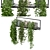 Metal Shelf with Hanging Plants - Set 170 3D model small image 2