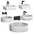 Modern Black Bathroom Sink Set 3D model small image 2