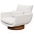 Yabu Pushelberg Rua Ipanema Chair: Textured Wool Elegance 3D model small image 2