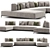 Ditre Sanders AIR Sofa - Modern Comfort at Its Finest 3D model small image 1