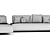 Ditre Sanders AIR Sofa - Modern Comfort at Its Finest 3D model small image 5