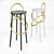 Cirque Laton GTV: Elegant Barstool 3D model small image 2