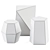 Faceted End Tables Set 3D model small image 2