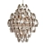 Smoked Glass Elegance: Benini Chandelier 3D model small image 1