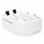 Luxury Acrylic Corner Whirlpool Bathtub 3D model small image 1