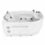 Luxury Acrylic Corner Whirlpool Bathtub 3D model small image 5