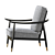 Kiara Contemporary Armchair 3D model small image 4