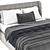 Modern Gray Bed - Ikea Tufjord 3D model small image 2