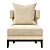 Luxury GOODWIN Armchair 3D model small image 3