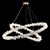 Elegant Crystal Ring Chandelier 3D model small image 1