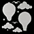 Air Balloon Lamp 3D model small image 4