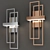 Modern Balance Beams LED Sconce 3D model small image 2